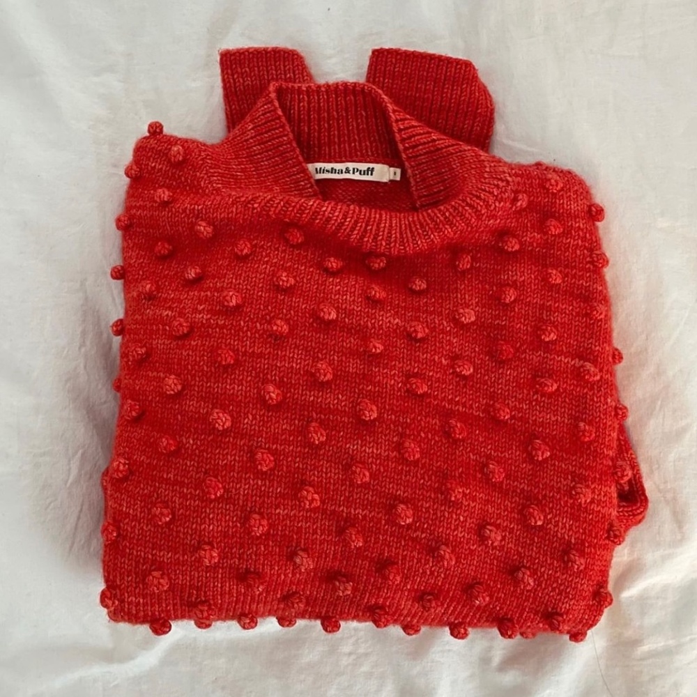 Misha & Puff Popcorn Pullover Red Flame Medium